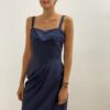 Vestido Curto Alça Azul Marinho